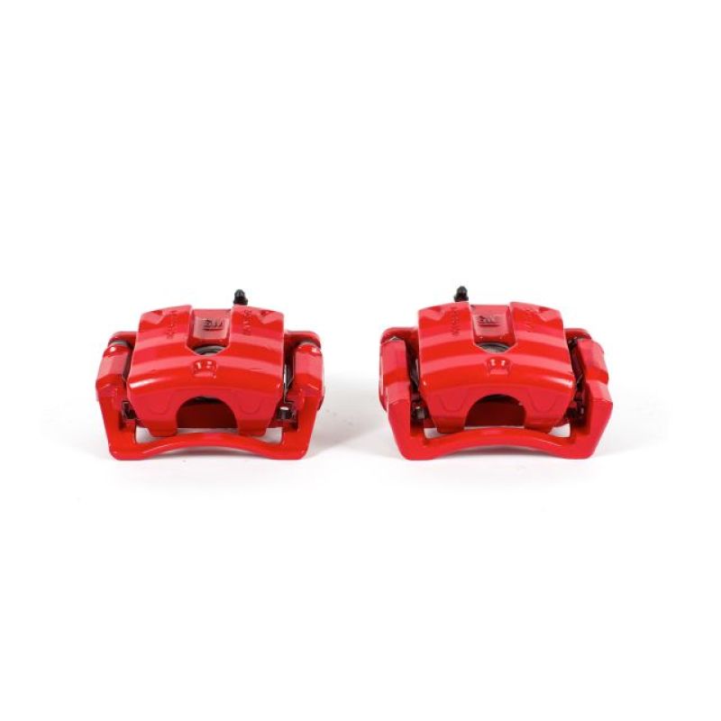 Power Stop 08-14 Cadillac CTS Rear Red Calipers w/Brackets - Pair
