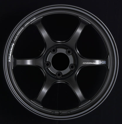Advan RG-D2 18x10.5 +24 5x120 Semi Gloss Black Wheel