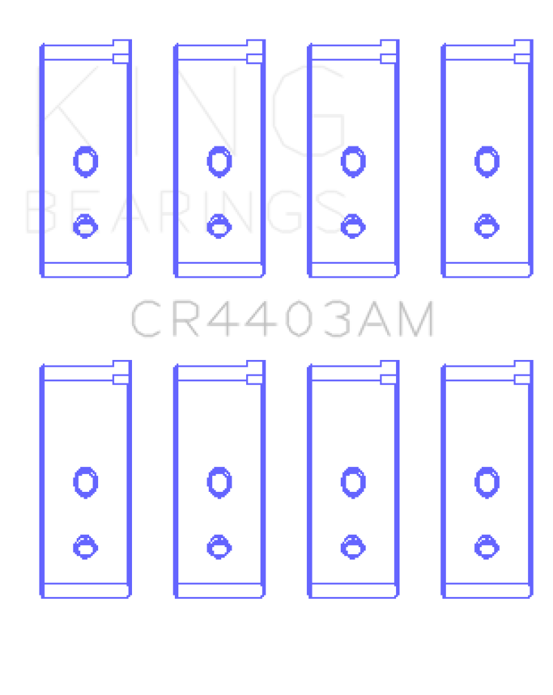 King Engine Bearings Austin/MG B-Series (Size Standard) Connecting Rod Bearing Set