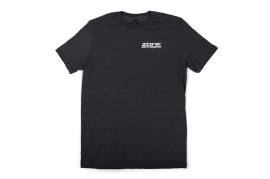 Zone Offroad Charcoal Gray Premium Cotton T-Shirt w/ Zone Offroad Logos - Small