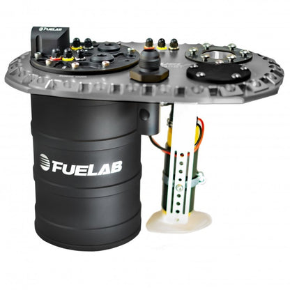 Fuelab Quick Service Surge Tank w/Bosch Lift Pump & Dual 500LPH Brushed Pumps w/Controller -Titanium