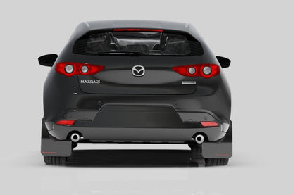 Rally Armor 19-26 Mazda3 Hatchback Black UR Mud Flap w/Dark Grey Logo