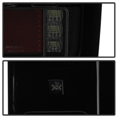 Spyder 07-16 Jeep Wrangler Version 2 Light Bar LED Tail Lights - Smoke (ALT-YD-JWA07V2-LBLED-BSM)