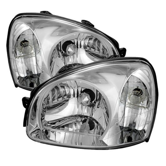 xTune Hyundai Santa Fe 2003-2006 Crystal Headlights Chrome HD-JH-HYSA03-C