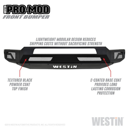 Westin 18-19 Ford F-150 Pro-Mod Front Bumper - Textured Black