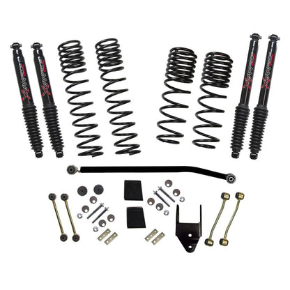 Skyjacker 2020 Jeep JL 4WD Rub Diesel 3.5-4in Dual Rate Long Travel Sus Lift Kit w/Blk Max Shocks