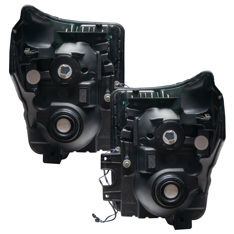 Oracle 11-16 Ford F250/350 LED HL - Black - ColorSHIFT w/ BC1 Controller
