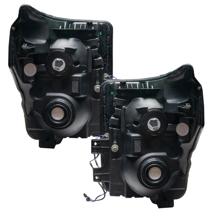Oracle 11-16 Ford F250/350 LED HL - Black - ColorSHIFT w/ BC1 Controller