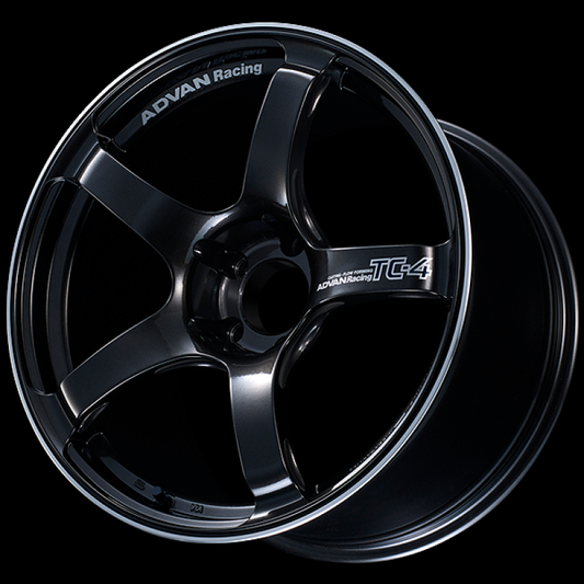 Advan TC4 18x8 +37 5x100 Racing Black Gunmetallic and Ring Wheel