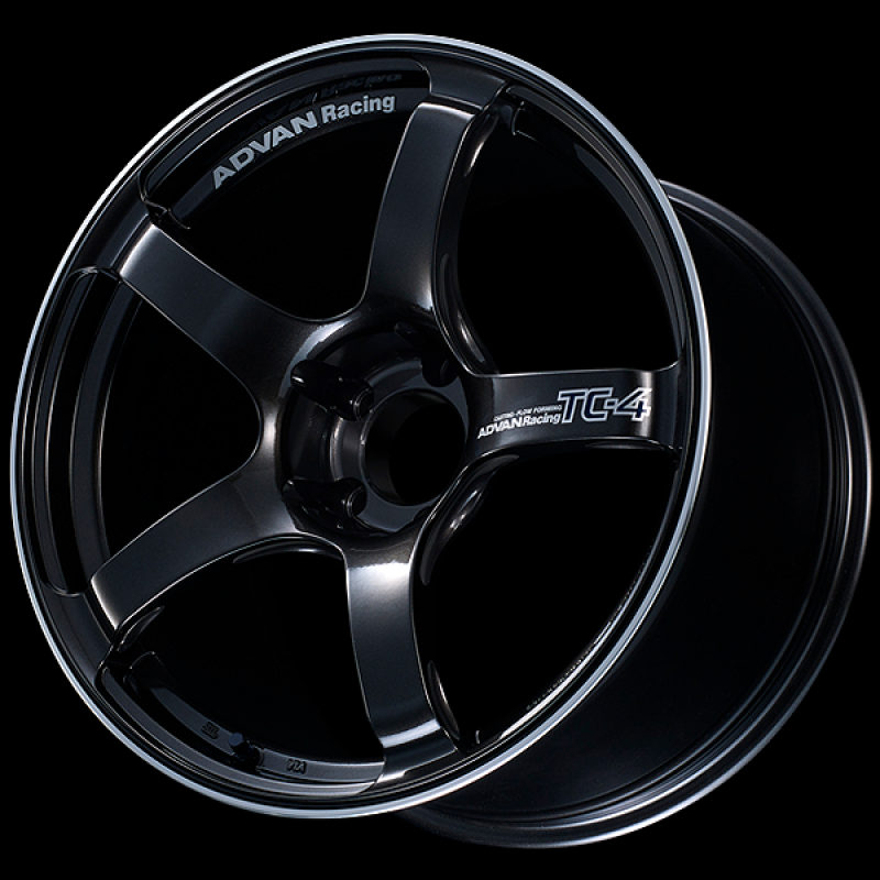 Advan TC4 18x10 +25 5x114.3 Racing Black Gunmetallic and Ring Wheel