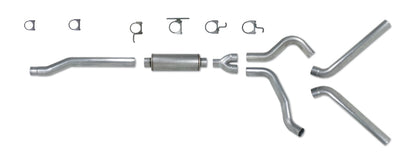 Diamond Eye KIT 4in Catback DUAL SS: 03-07 FORD 6.0L F250/F350