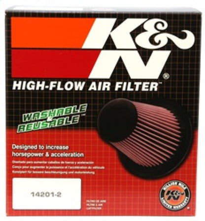 K&N Universal Rubber Filter 6in Flange ID / 7.5in OD / 6in Height / Round Straight