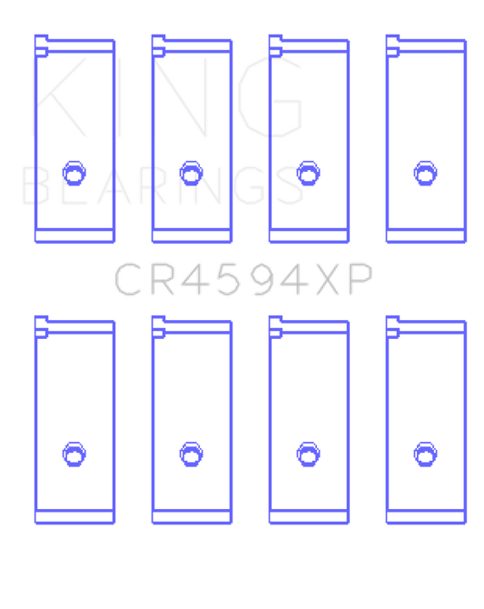 King Engine Bearings Suzuki M16A (Size .026) Connecting Rod Bearings (Set of 4)