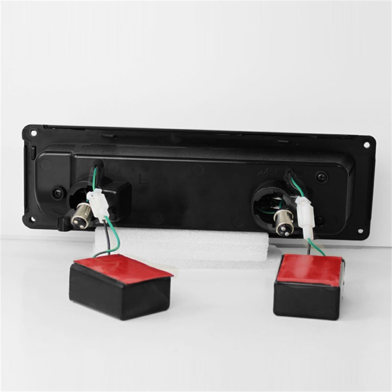 xTune 92-94 Blazer Full Size Corner/LED Bumper Headlights Smoke HD-JH-CCK88-LED-AM-SM-SET