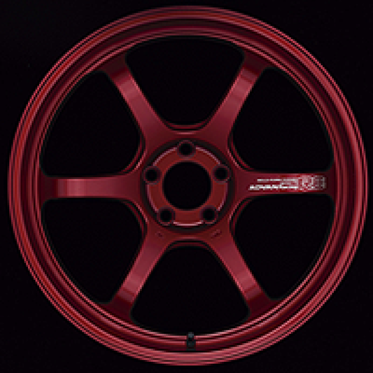 Advan R6 18x8.0 +45 5x100 Racing Candy Red Wheel