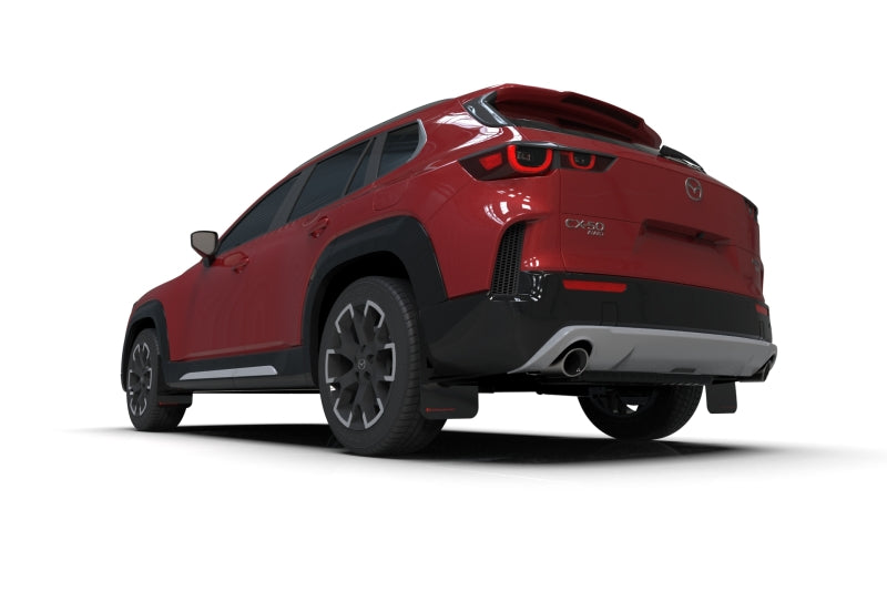 Rally Armor - 2024 Mazda CX-50 Black UR Mud Flap W/Red Logo (Will Not Fit CX-5)