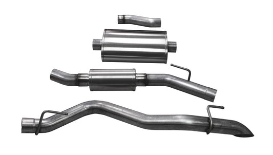 Corsa 2020-2025 Jeep Gladiator JT 3.0in Cat-Back Touring Single Side Exit w/ Turn Down Tip