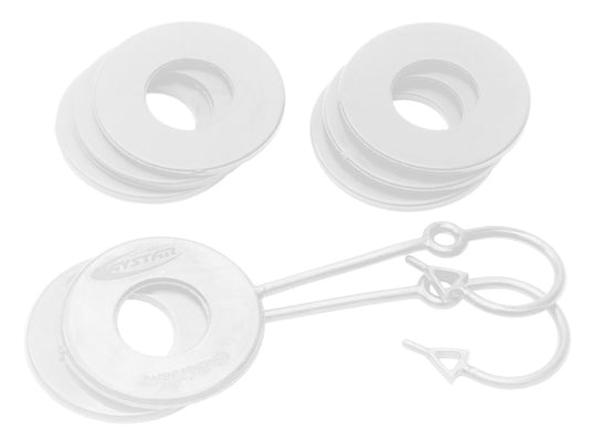 Daystar White D Ring Isolator w/Lock washer Kit
