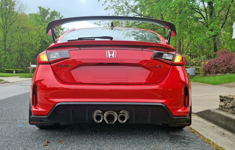 Rally Armor 23-26 Honda Civic Type R Black Mud Flap Grey Logo