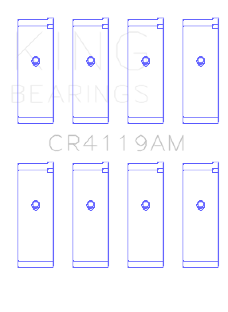 King Engine Bearings Mitsubishi 4G93 (Size STD) Performance Rod Bearing Set