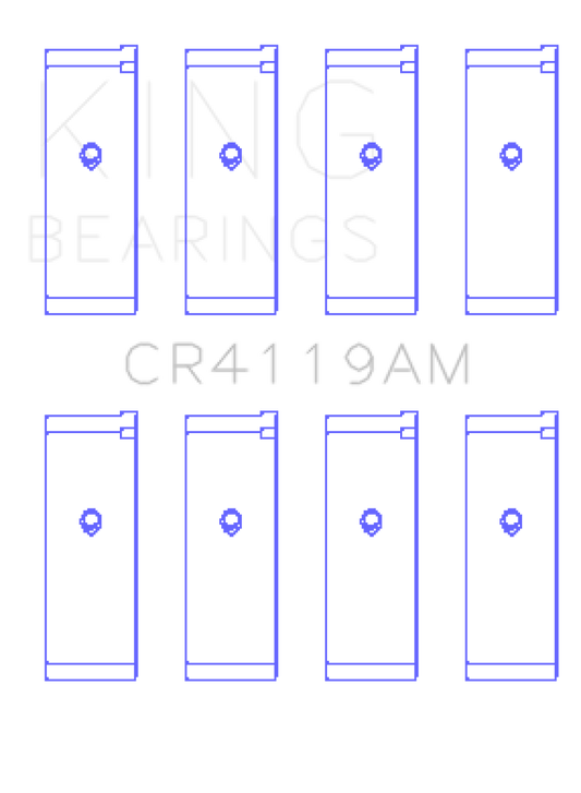 King Engine Bearings Mitsubishi 4G93 (Size STD) Performance Rod Bearing Set
