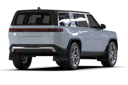 Rally Armor 22-26 Rivian R1S Black UR Mud Flap w/Light Blue Logo