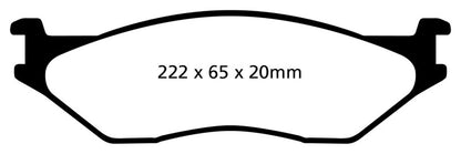 EBC 02-05 Ford Econoline E550 Yellowstuff Front Brake Pads