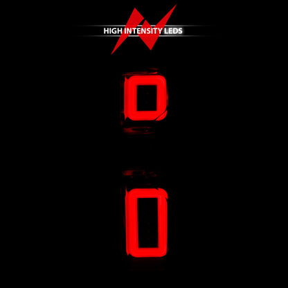 ANZO 19-21 Chevy Silverado Full LED Taillights Chrome Housing Red/Clear Lens G2 (w/C light Bars)