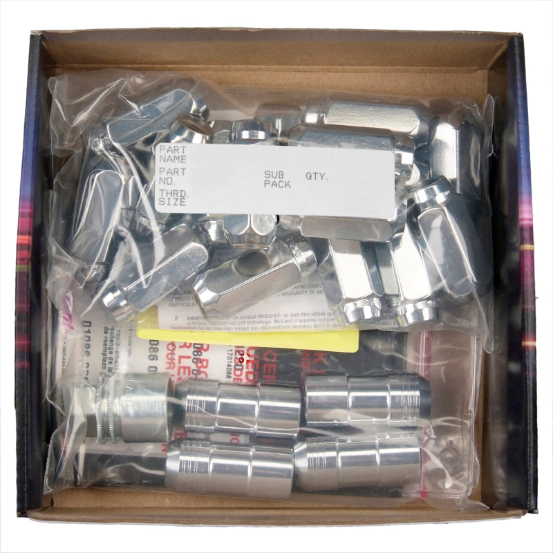McGard 5 Lug Hex Install Kit w/Locks (Cone Seat Nut) M14X1.5 / 13/16 Hex / 1.945in. Length - Chrome