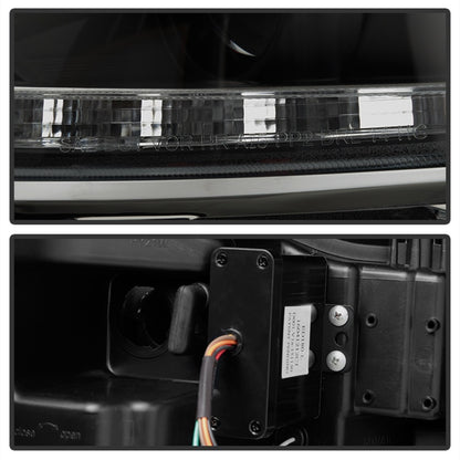 Spyder Lexus GS 300 / 350 / 450 06-11 Headlights - HID Model Only - Black PRO-YD-LG06-HID-DRL-BK