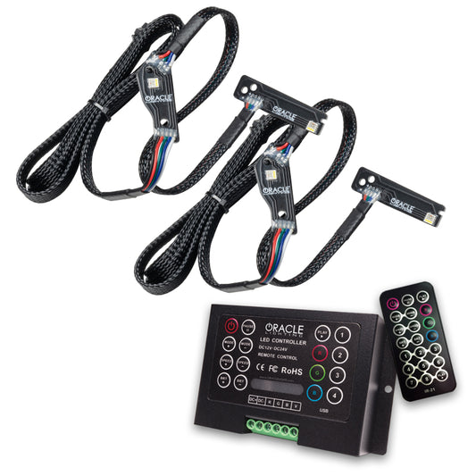 Oracle 1521 Nissan GTR RGB+W (Lightning Bolt) Headlight DRL Upgrade Kit ColorSHIFT 2