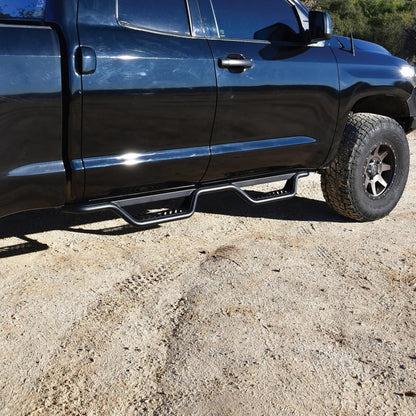 Westin 07-21 Toyota Tundra Double Cab Outlaw Nerf Step Bars - Textured Black