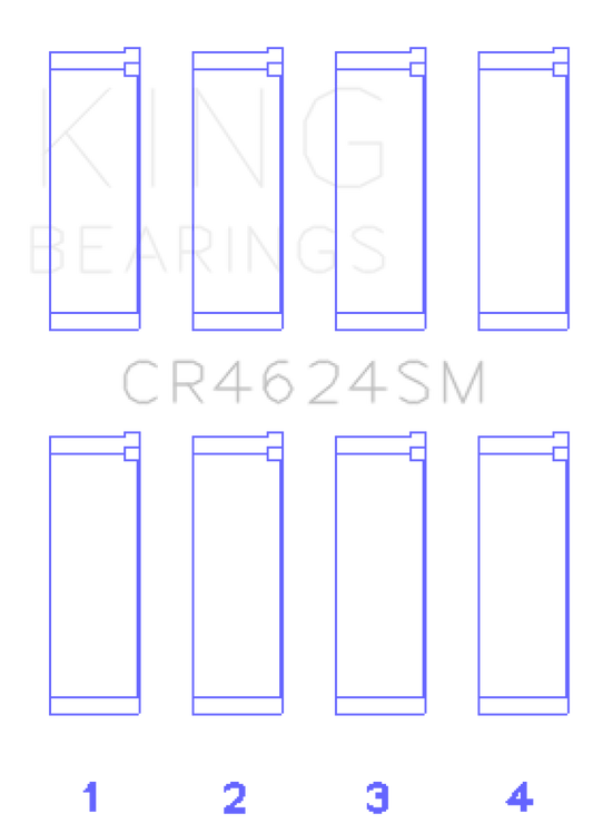 King Engine Bearings Hyundai G4KE/G4KC Rod Bearings (Set of 4)