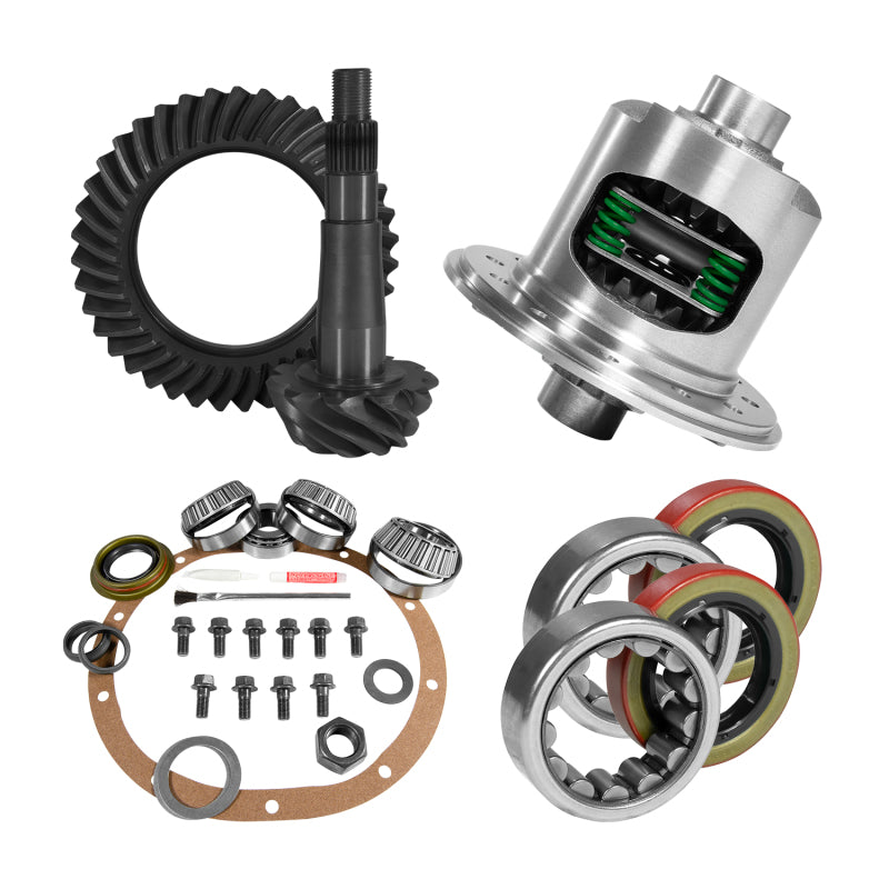 Yukon Gear 8.25in CHY 3.07 Rear Ring & Pinion Install Kit Positraction 1.618in ID Axle Bearings