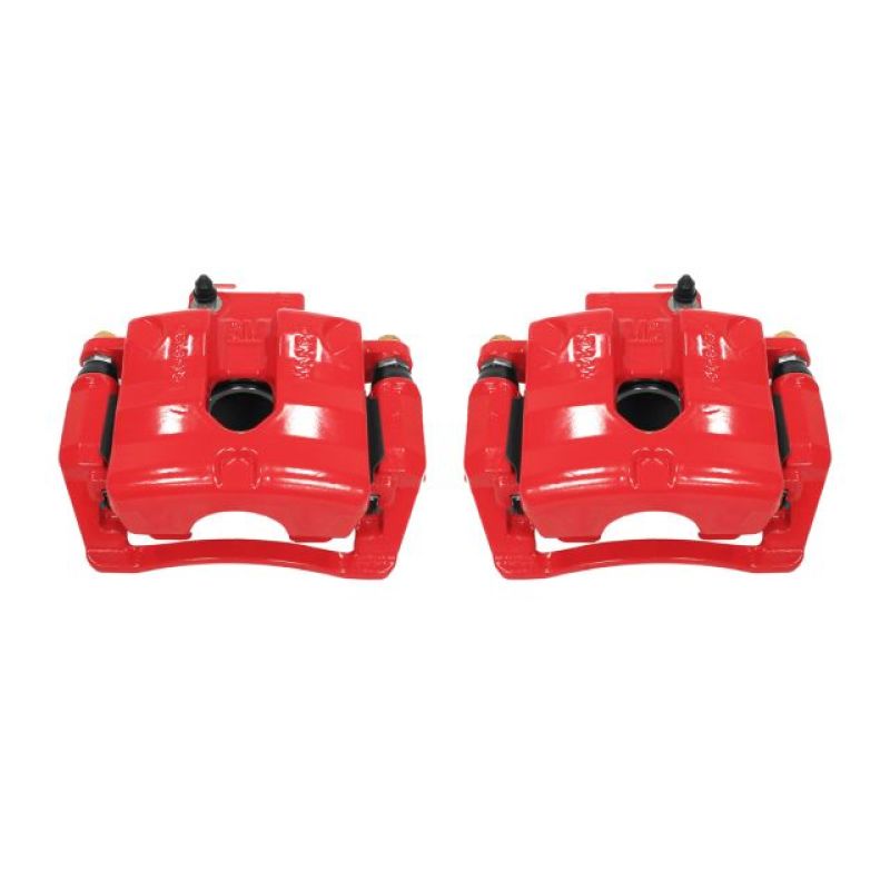 Power Stop 10-11 Cadillac SRX Rear Red Calipers w/Brackets - Pair