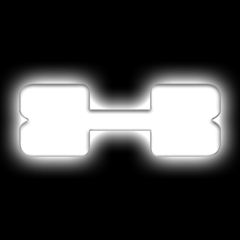 ORACLE Lighting Universal Illuminated LED Letter Badges - Matte Wht Surface Finish - X