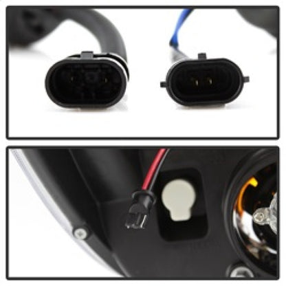 Spyder 07-13 Toyota Tundra V2 Light Bar DRL Projector Headlights - Chrome (PRO-YD-TTU07V2-LB-C)