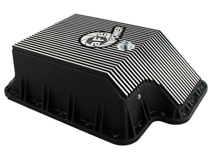 aFe Transmission Pan (Black); Ford Diesel Trucks 03-10 V8-6.0/6.4L (td)