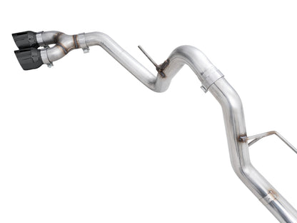 AWE 21+ Ford F150 Dual Side Exit Cat-Back Exhaust - 4.5in Diamond Black Tips *For Stock Y-Pipe Only