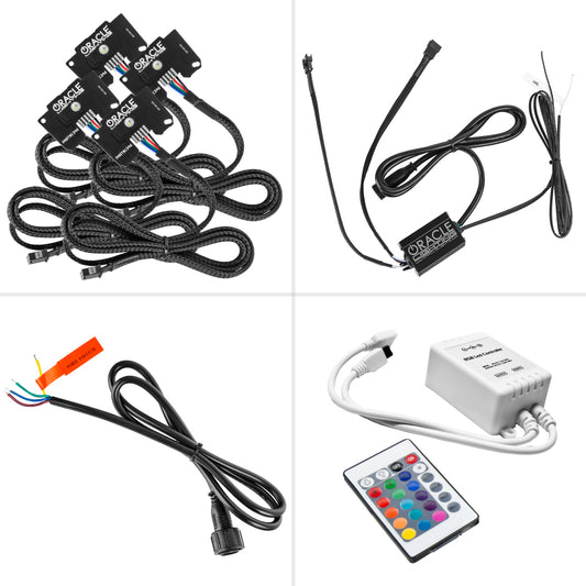 Oracle Jeep Wrangler JL/JT RGB+W Headlight DRL  Kit - ColorSHIFT w/ Simple Controller