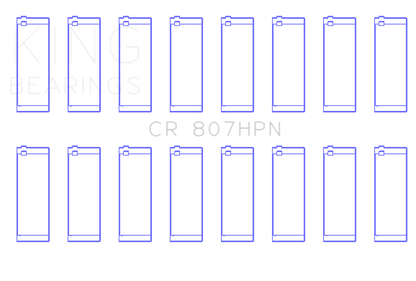 King Engine Bearings Chevy LS1 / LS6 / LS3 (Size 010X) Performance Rod Bearing Set
