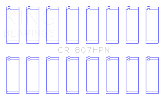 King Engine Bearings Chevrolet SBC 307ci 350ci Gen III/IV Connecting Rod Bearing Set