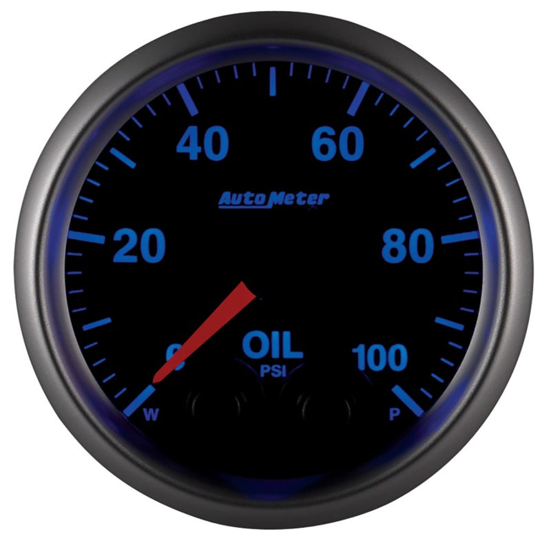 Autometer Elite 52mm Oil Pressure Peak and Warn Gauge w/ Electronic Control