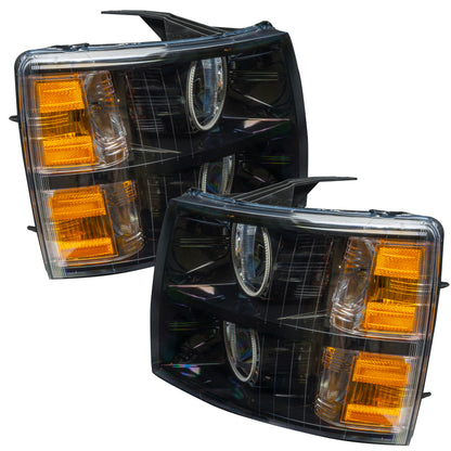 Oracle 07-13 Chevrolet Silverado SMD HL - Black - Round Style - White