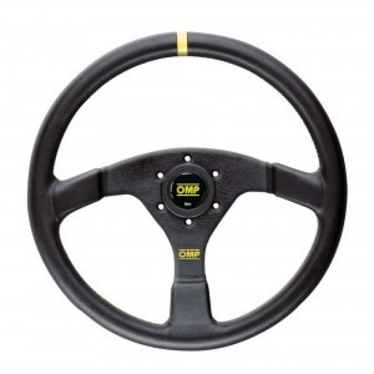 OMP Velocita Flat Steering Wheel 350mm - - Large Leather (Black)