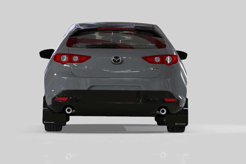 Rally Armor 19-26 Mazda3 Hatchback Black UR Mud Flap w/Red Logo