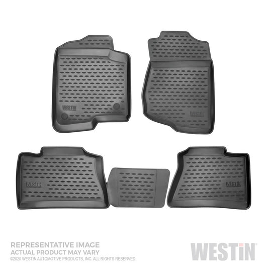 Westin 18-20 Chevy/GMC/Buick Traverse/Acadia/Enclave Profile Floor Liners Front and 2nd Row - Black