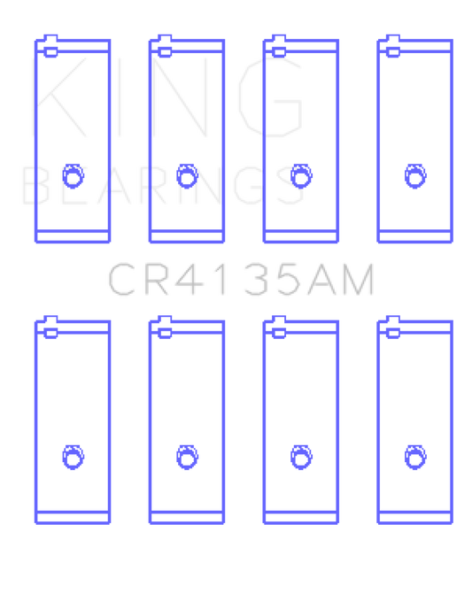 King Engine Bearings 85-01 Toyota 5SFE L4 DOHC 16 Valves (Size +1.0) Rod Bearing Set