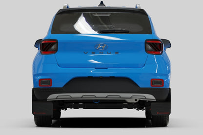 Rally Armor 20-26 Hyundai Venue Black Mud Flap Grey Logo