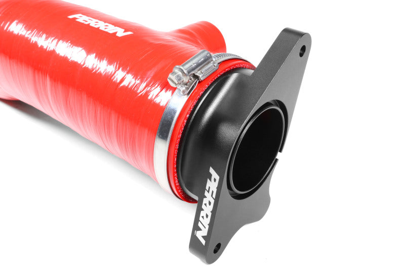 PERRIN 22-24 Subaru WRX / 20-25 LGT & OBXT Turbo Inlet Hose w/Turbo Adapter Flange (Long) - Red